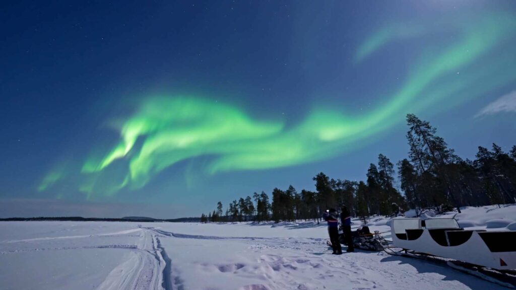 Lapponia_ Inari Lago_aurora boreale