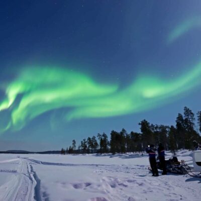 Lapponia_ Inari Lago_aurora boreale