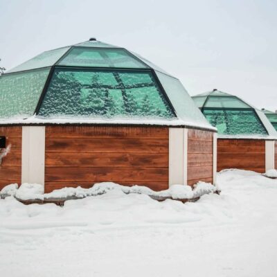 Saariselka ed Inari in aurora glass cabin