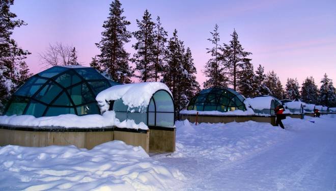 Rovaniemi e Ivalo in aurora Glass Cabin