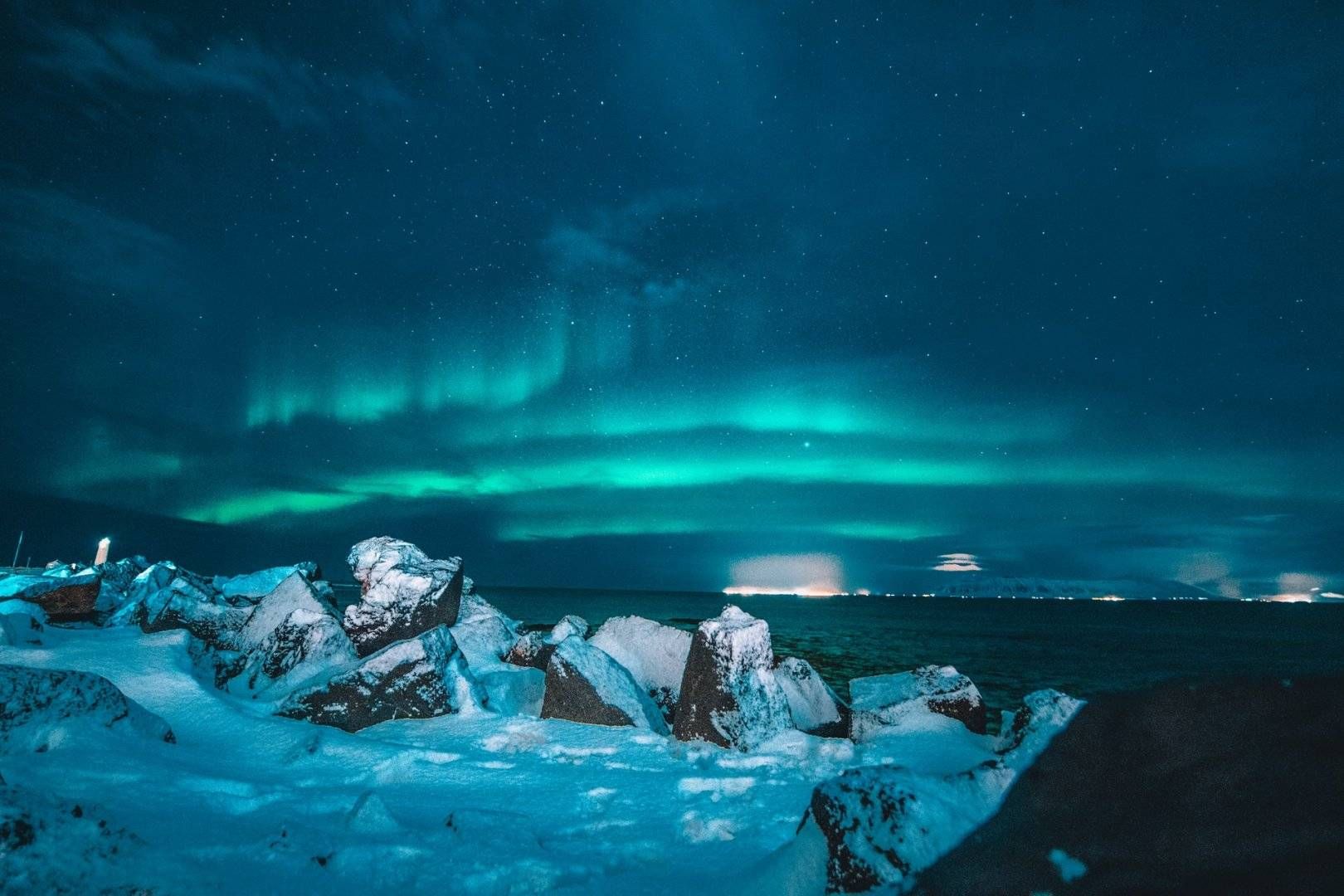 Aurora boreale in Islanda